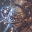Lightning Skelemental // Lightning Skelemental (AMH1-041) - Modern Horizons Art Series (Borderless)