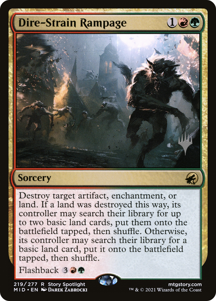 Dire-Strain Rampage (Promo Pack) [Innistrad: Midnight Hunt Promos]