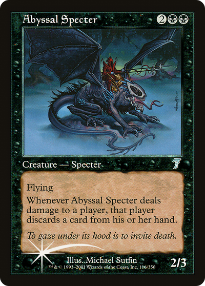 Abyssal Specter (7ED-116★) - 7th Edition