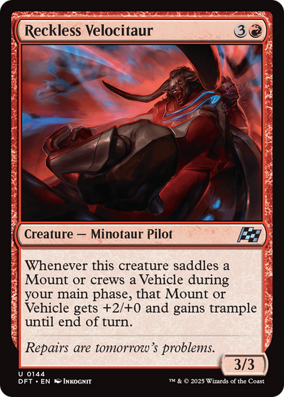 Reckless Velocitaur [Aetherdrift]