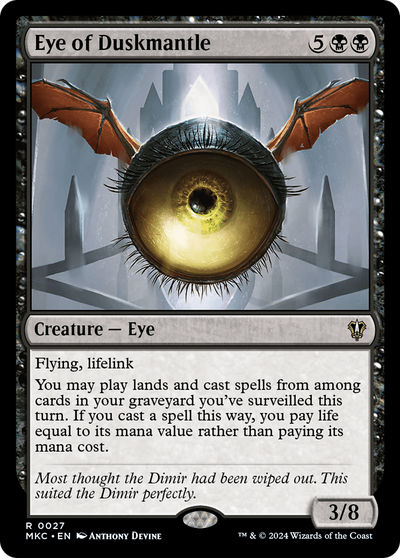 Eye of Duskmantle [Murders at Karlov Manor Commander]