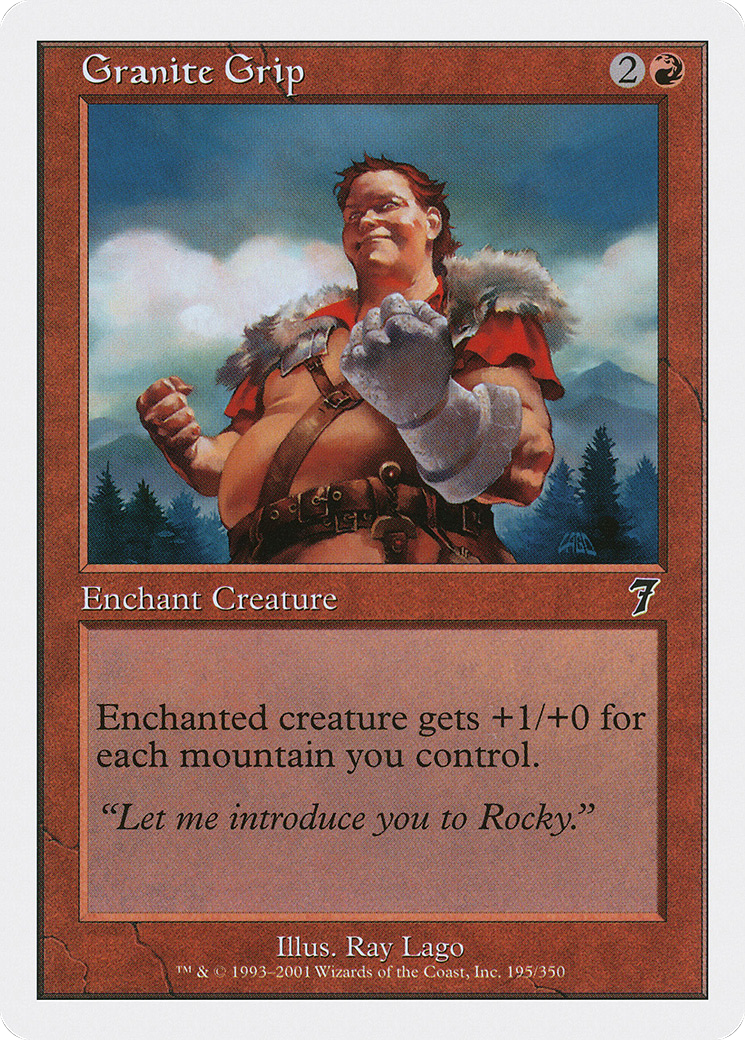 Granite Grip (7ED-195) - 7th Edition Foil