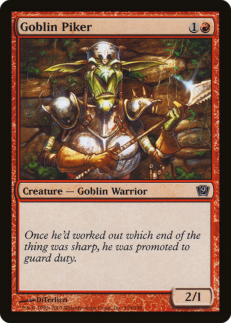 Goblin Piker (9ED-194) - 9th Edition
