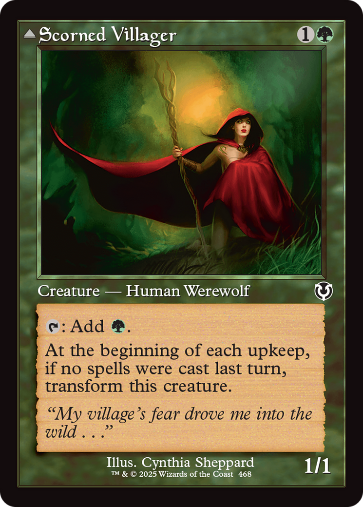 Scorned Villager // Scrounged Scythe (Retro Frame) [Innistrad Remastered]