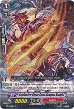Explosive Claw Seal Dragon Knight (BT14/081EN) [Brilliant Strike]