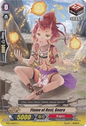 Flame of Rest, Geara (BT14/085EN) [Brilliant Strike]