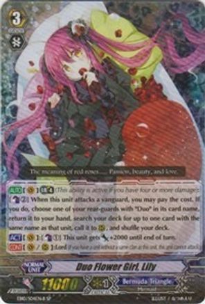 Duo Flower Girl, Lily (Black) (EB10/S04EN-B) [Divas Duet]