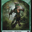 Elephant // Elf Warrior Double-Sided Token [Commander 2014 Tokens]