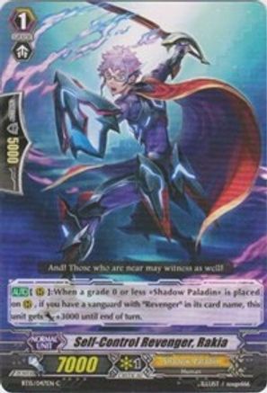 Self-control Revenger, Rakia (BT15/047EN) [Infinite Rebirth]