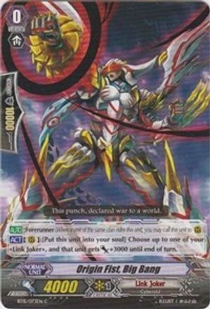 Origin Fist, Big Bang (BT15/073EN) [Infinite Rebirth]