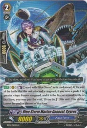 Blue Storm Marine General,yros (BT15/085EN) [Infinite Rebirth]