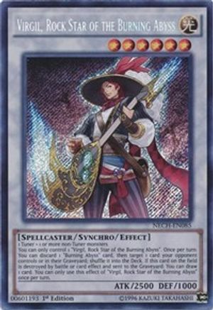Virgil, Rock Star of the Burning Abyss [NECH-EN085] Secret Rare