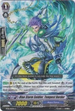 Blue Storm Soldier, Tempest Border (BT16/142EN) [Legion of Dragons and Blades ver.E]