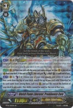 Bluish Flame Liberator, Prominence Core (BT16/S05EN) [Legion of Dragons and Blades ver.E]