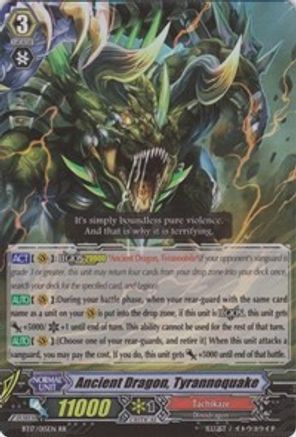 Ancient Dragon, Tyrannoquake (BT17/015EN) [Blazing Perdition ver.E]