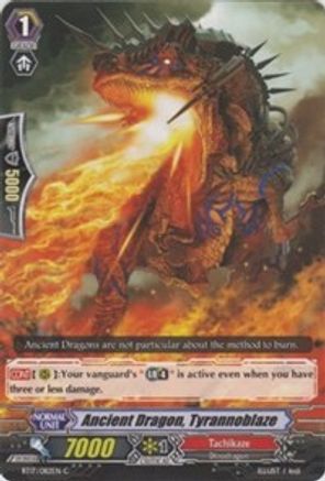 Ancient Dragon, Tyrannoblaze (BT17/082EN) [Blazing Perdition ver.E]