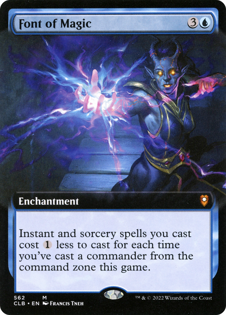 Font of Magic (Extended Art) [Commander Legends: Battle for Baldur's Gate]