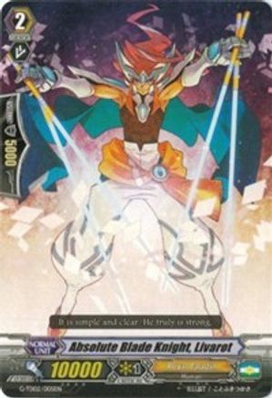 Absolute Blade Knight, Livarot (G-TD02/005EN) [Divine Swordsman of the Shiny Star]