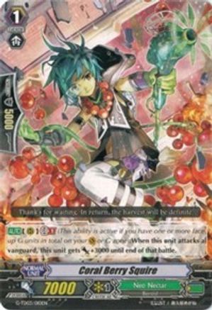Coral Berry Squire (G-TD03/010EN) [Flower Maiden of Purity]