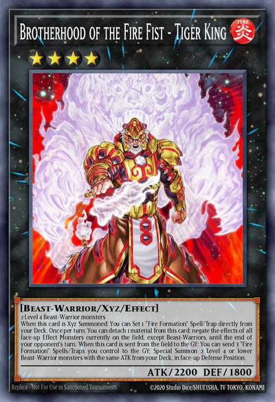 Brotherhood of the Fire Fist - Tiger King [LAVD-ENL36] Secret Rare
