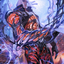 Tezzeret, Betrayer of Flesh // Tezzeret, Betrayer of Flesh (ANEO-054) - Neon Dynasty Art Series (Borderless) Foil