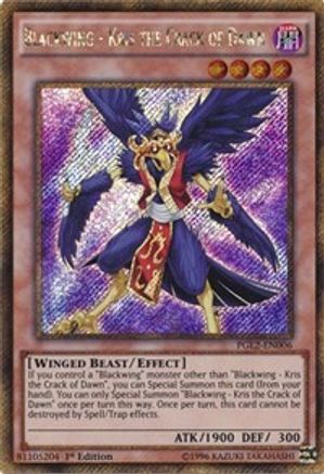 Blackwing - Kris the Crack of Dawn [PGL2-EN006] Gold Secret Rare