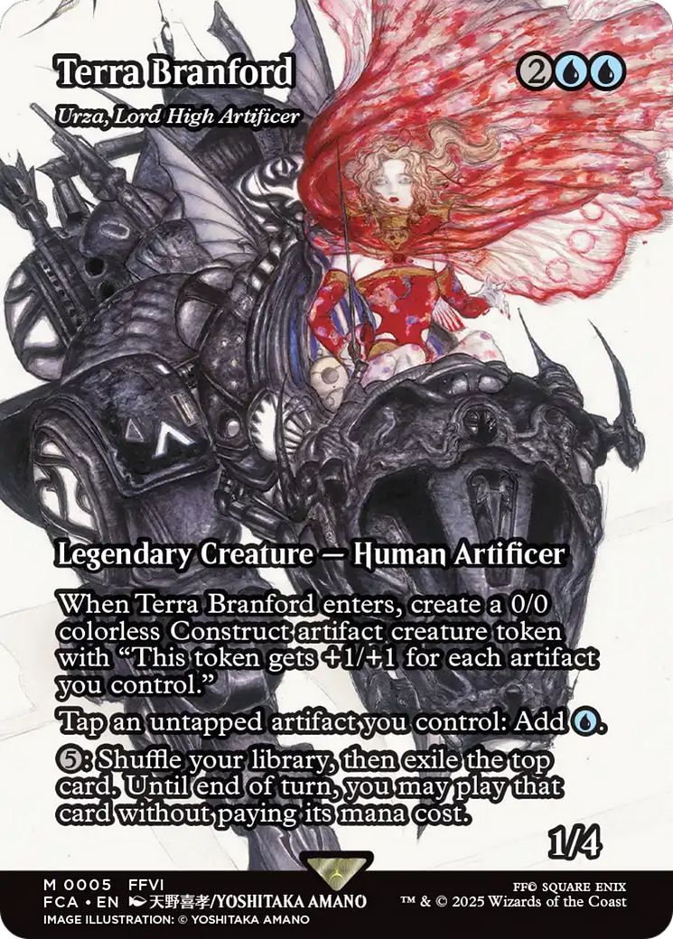 Urza, Lord High Artificer [FINAL FANTASY: Through the Ages] / Terra Branford (Borderless) Foil Mythic