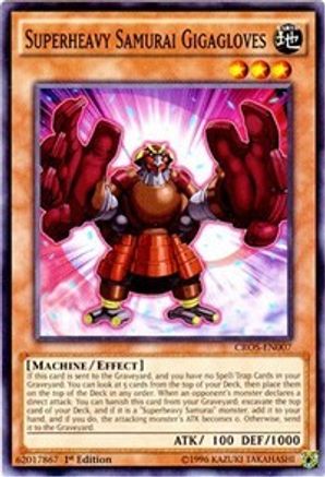 Superheavy Samurai Gigagloves [CROS-EN007] Common