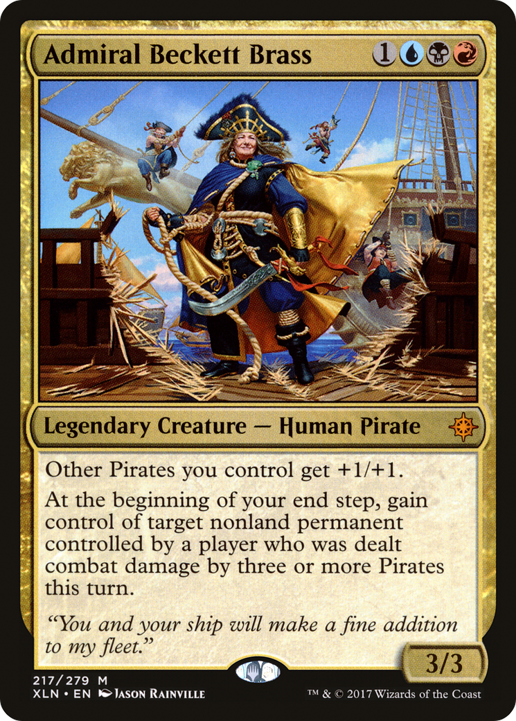 Admiral Beckett Brass (XLN-217) - Ixalan Foil