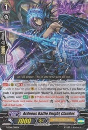 Arduous Battle Knight, Claudas (G-LD01/009EN) [G-Legend Deck Vol.1: The Dark]