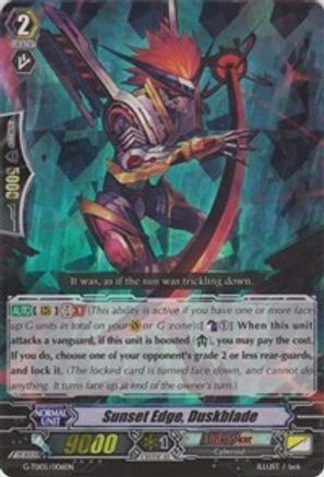 Sunset Edge, Duskblade (RRR) (G-TD05/006EN) [Fateful Star Messiah]