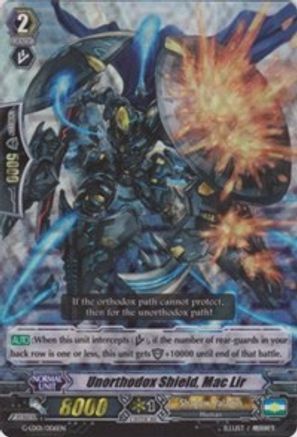 Unorthodox Shield, Mac Lir (RRR) (G-LD01/006EN) [G-Legend Deck Vol.1: The Dark]