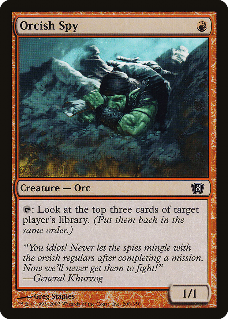 Orcish Spy (8ED-208) - 8th Edition Foil