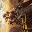 Bruse Tarl, Roving Rancher // Bruse Tarl, Roving Rancher (AOTJ-020) - Outlaws of Thunder Junction Art Series (Borderless) Foil