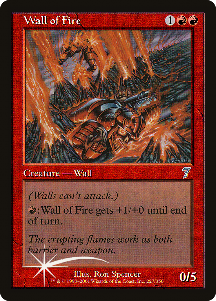 Wall of Fire (7ED-227★) - 7th Edition