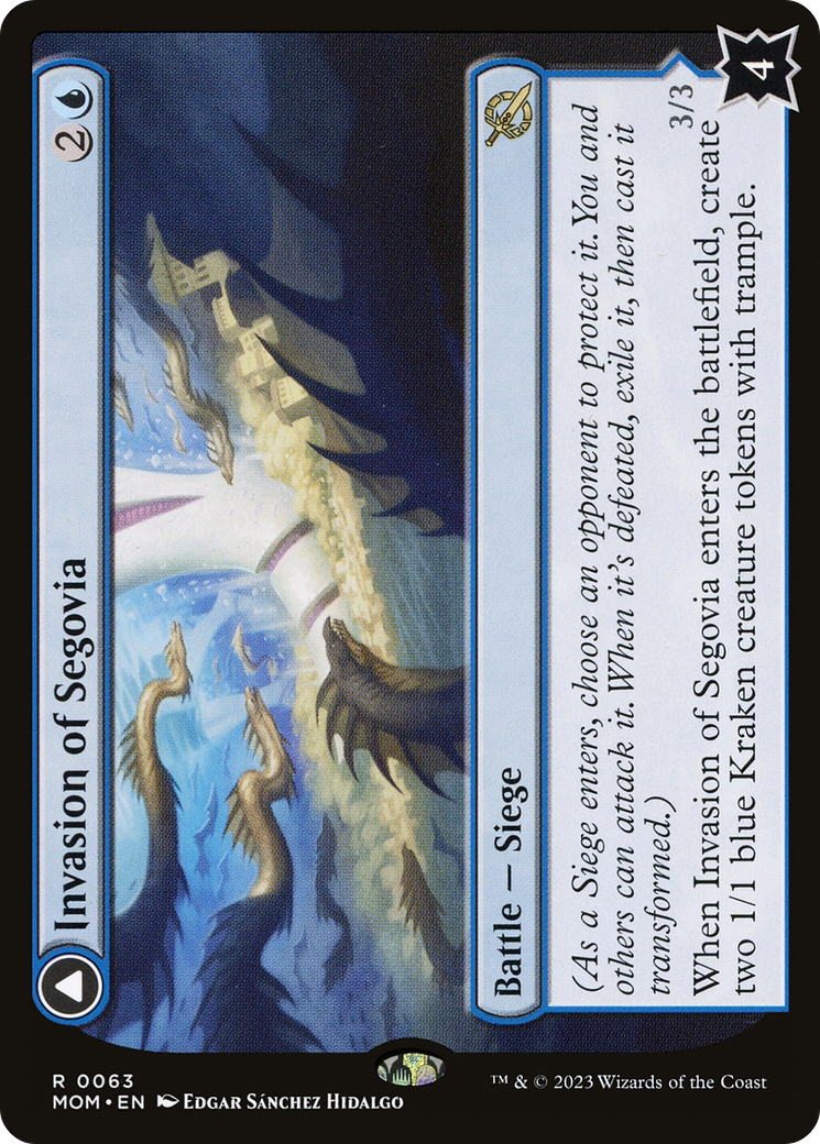 Invasion of Segovia // Caetus, Sea Tyrant of Segovia [March of the Machine]