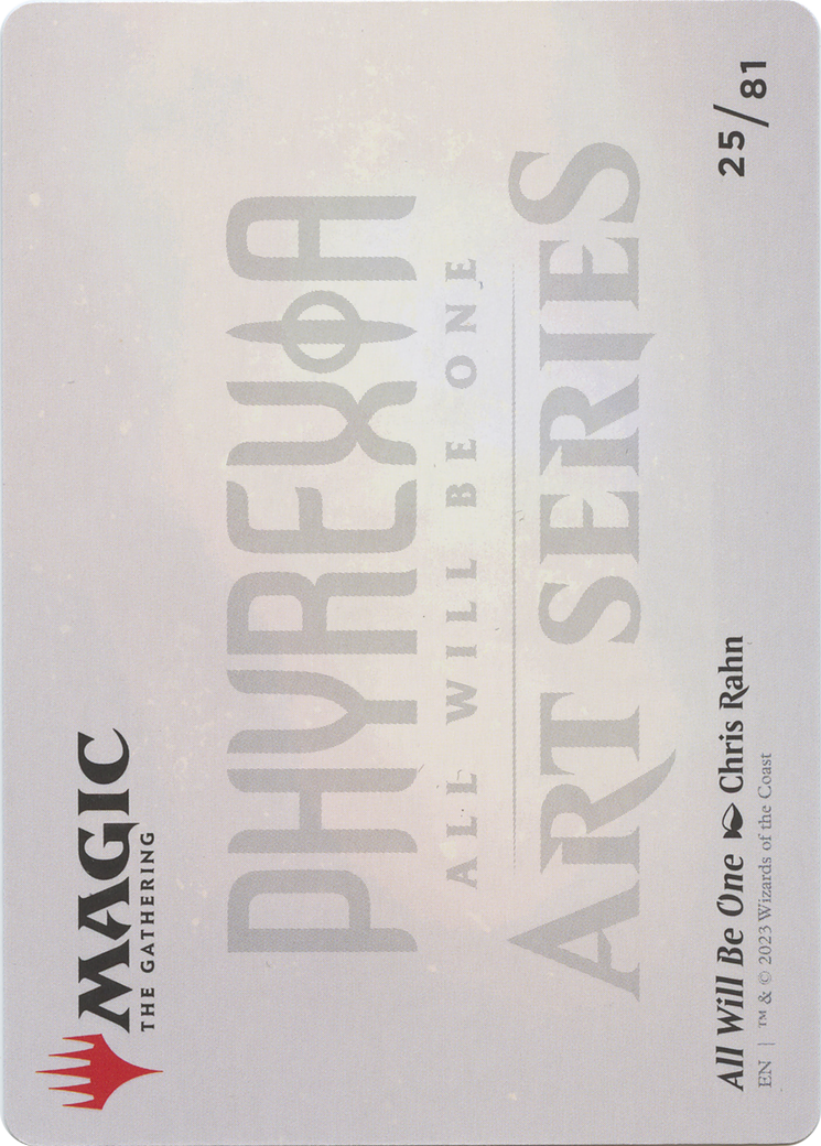 All Will Be One // All Will Be One (AONE-025) - Phyrexia: All Will Be One Art Series (Borderless)