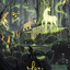 Primal Vigor // Primal Vigor (AWOE-074) - Wilds of Eldraine Art Series (Borderless)