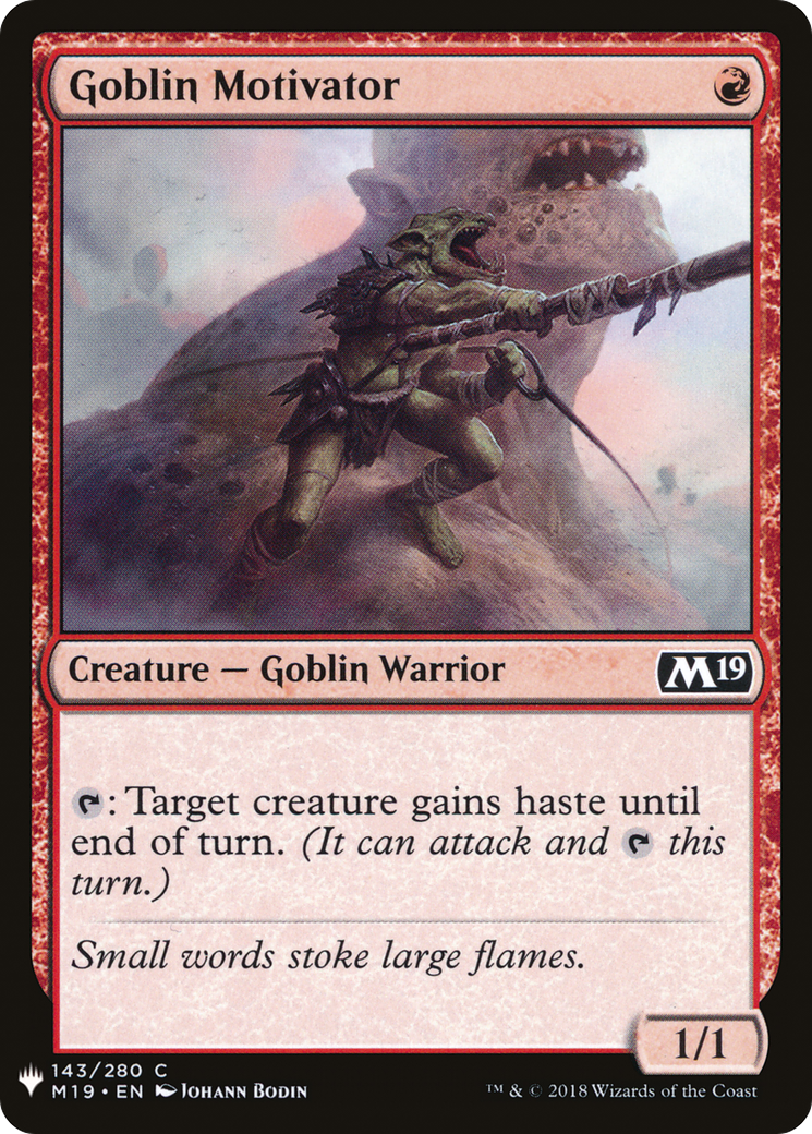 Goblin Motivator (LIST-143) - The List