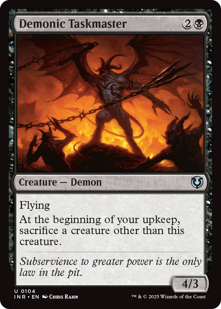 Demonic Taskmaster [Innistrad Remastered]