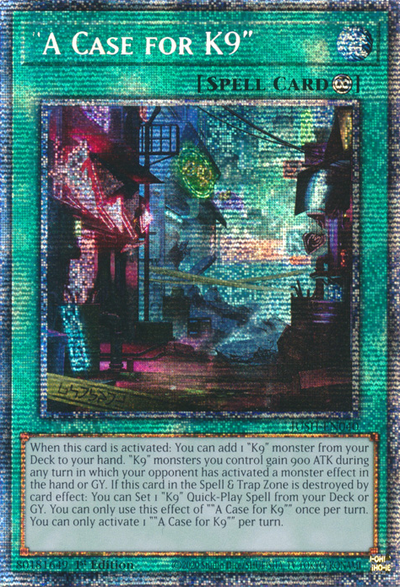 "A Case for K9" (Starlight Rare) [JUSH-EN040] Starlight Rare