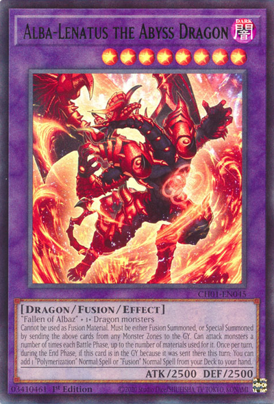 Alba-Lenatus the Abyss Dragon [CH01-EN045] Ultra Rare