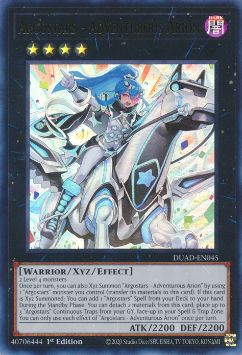 Argostars - Adventurous Arion [DUAD-EN045] Ultra Rare