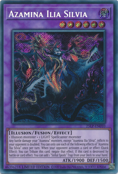 Azamina Ilia Silvia (Secret Rare) [25LP-EN010] Secret Rare