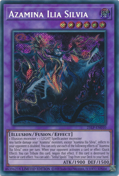 Azamina Ilia Silvia (Secret Rare) [25LP-EN010] Secret Rare