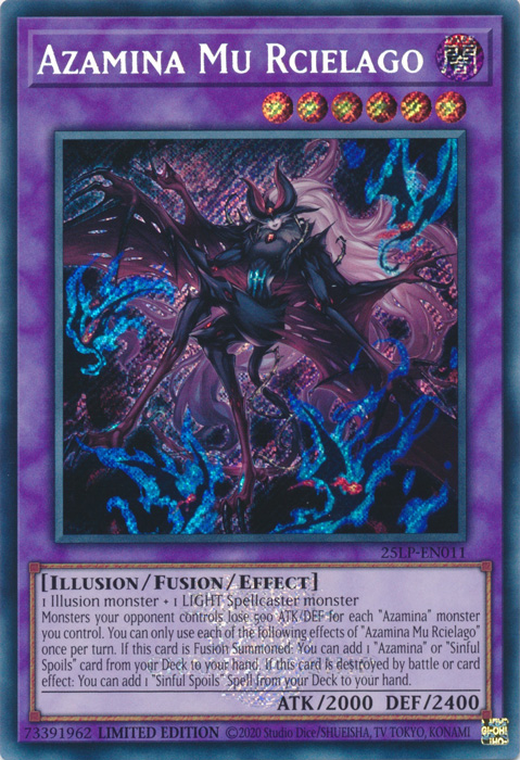 Azamina Mu Rcielago (ESR) [25LP-EN011] Emblazoned Secret Rare