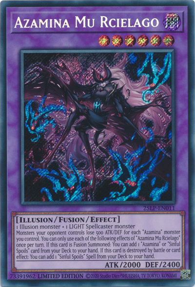 Azamina Mu Rcielago (Secret Rare) [25LP-EN011] Secret Rare