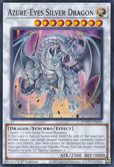 Azure-Eyes Silver Dragon - [SDWD-EN039] Common - SDWD PRE-ORDER, SHIPS 19/02/2025  - TCG Collector NZ - Yu-Gi-Oh Singles