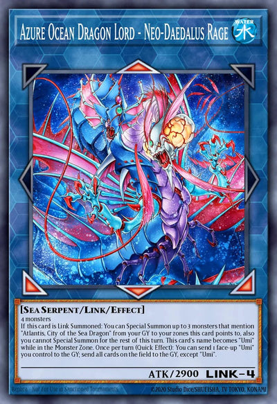 Azure Ocean Dragon Lord - Neo-Daedalus Rage [BETB-EN046] Ultra Rare