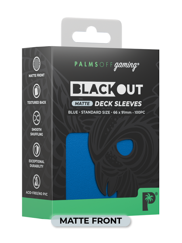 Palms Off - Blackout Deck Sleeves (100) (Matte Front)
